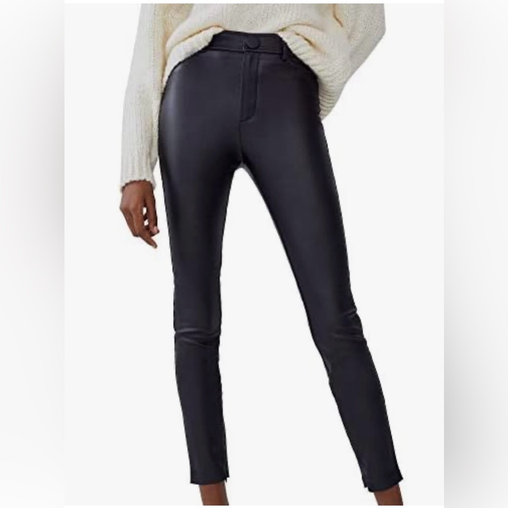 Zara leather effect leggings size medium